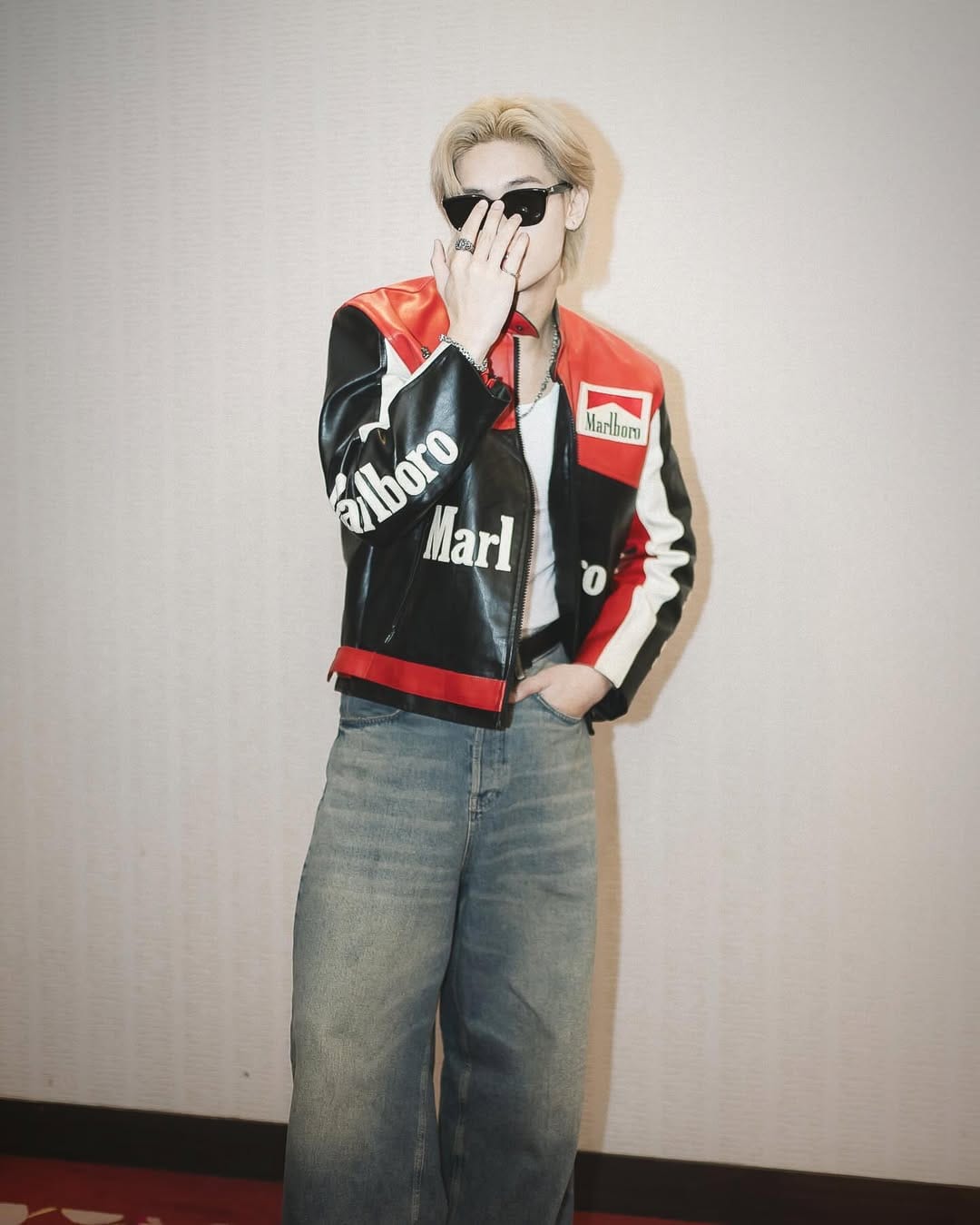 Black Marlboro Leather Jacket – Racing Streetwear