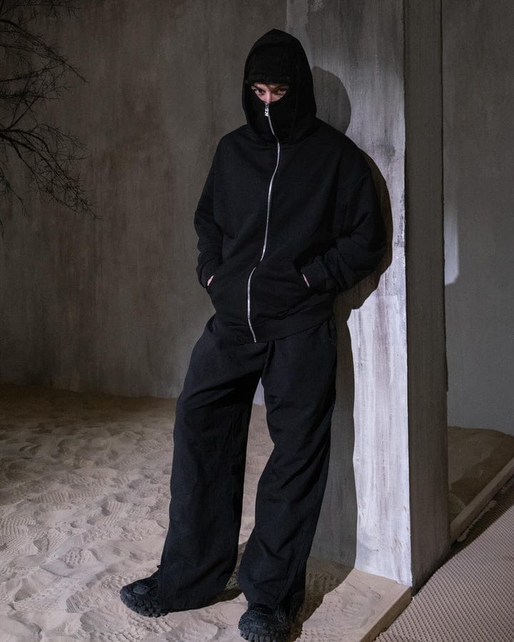 Ninja Balaclava Hoodie with Built-In Face Mask