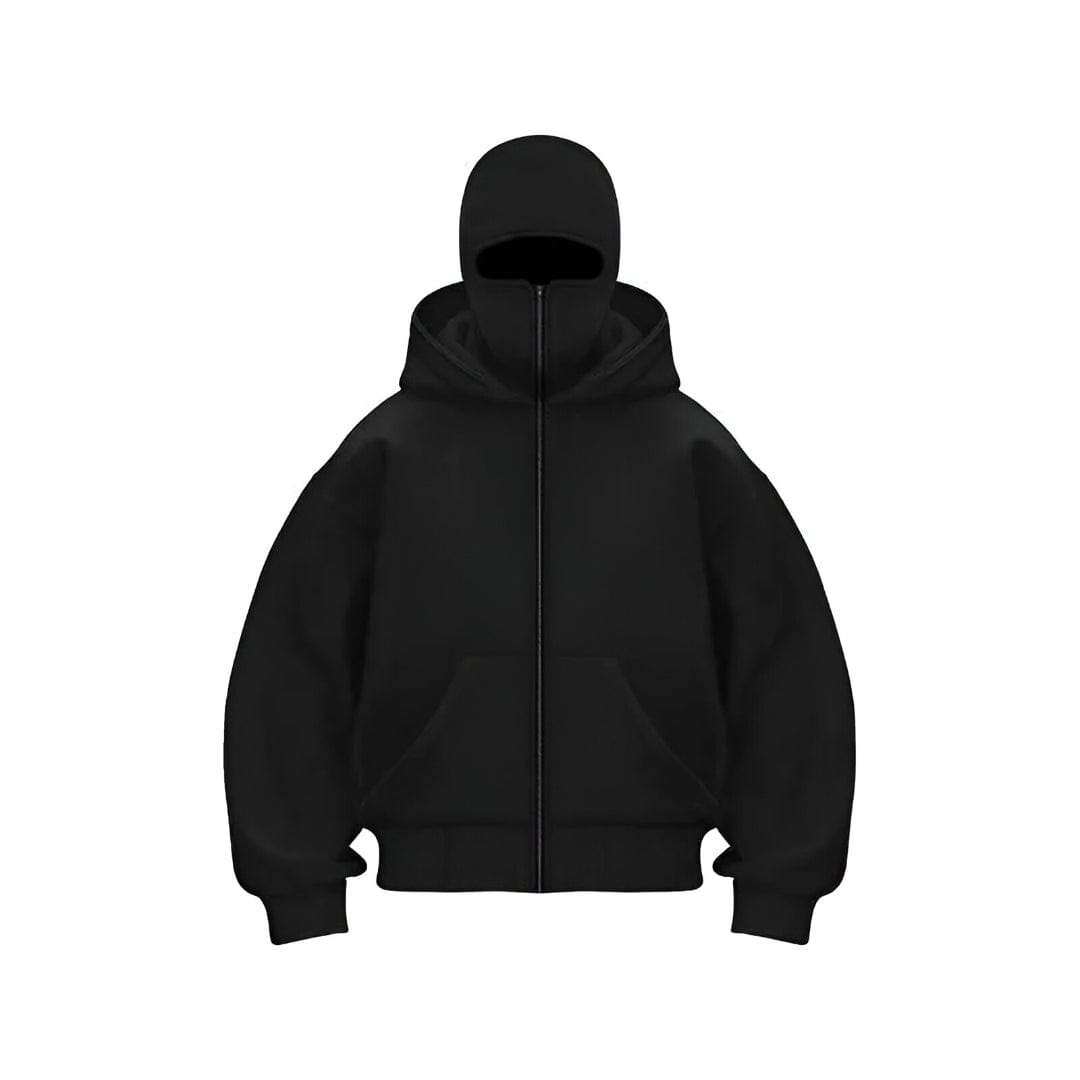 Ninja Balaclava Hoodie with Built-In Face Mask