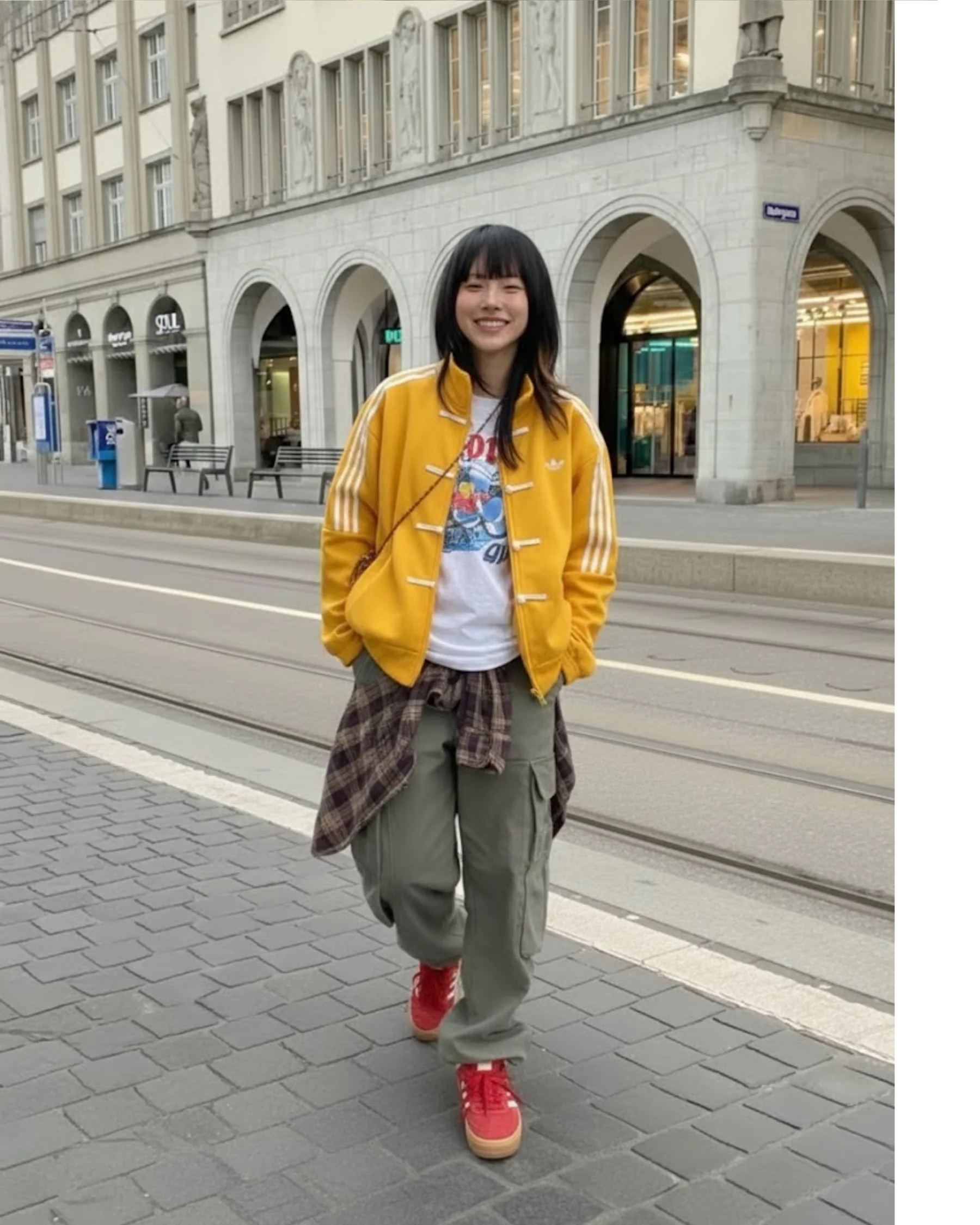 CNY-Inspired Premium Gold Suede Streetwear Jacket – Gen Z Quiet Hype