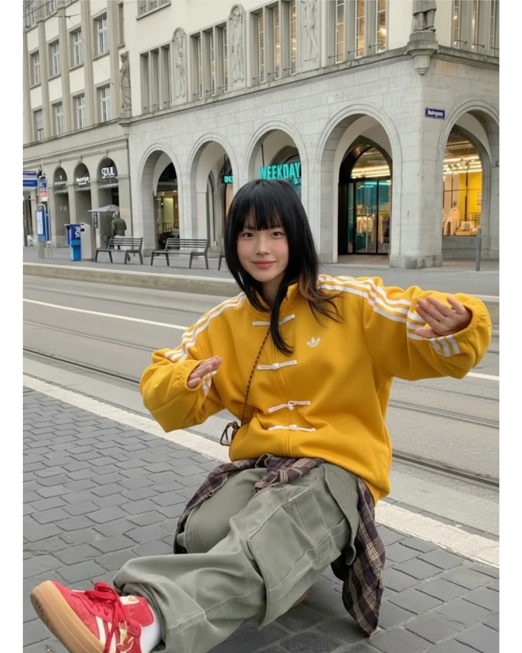 CNY-Inspired Premium Gold Suede Streetwear Jacket – Gen Z Quiet Hype